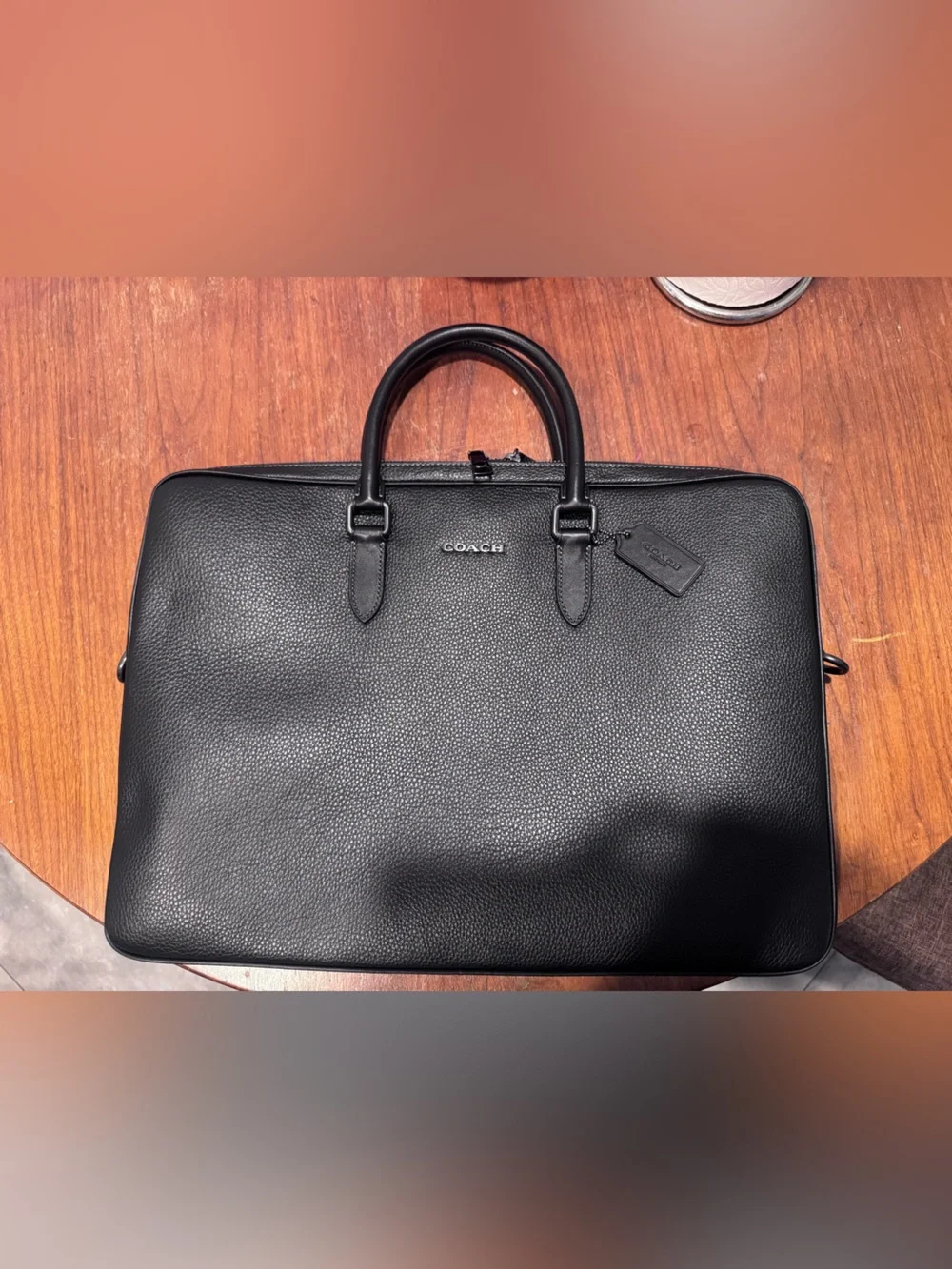 Coach briefcase black